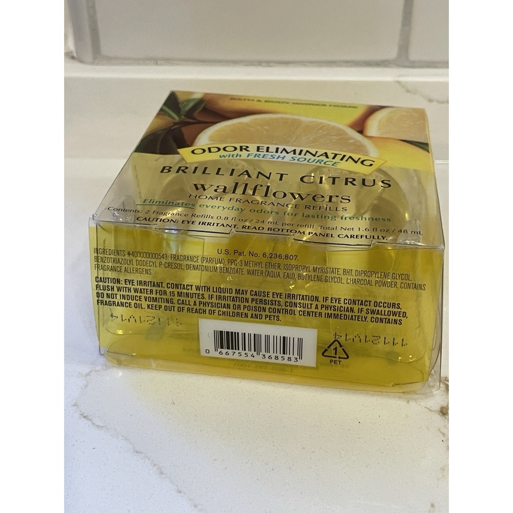 Bath & Body Works Brilliant Citrus Odor Eliminating Wallflower Bulbs Twin Pack - Picture 4 of 4